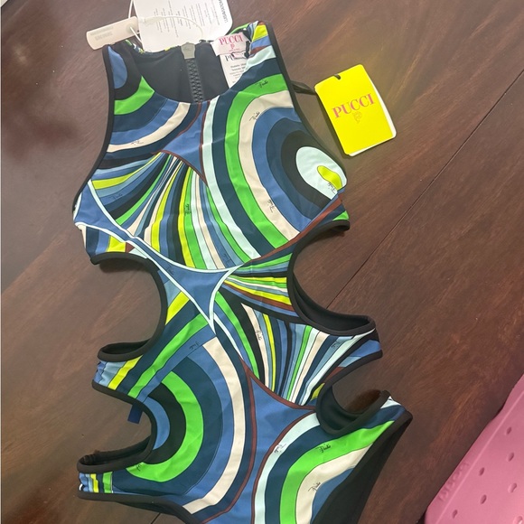 Emilio Pucci Multicolor One Piece Swimsuit - Picture 4 of 5